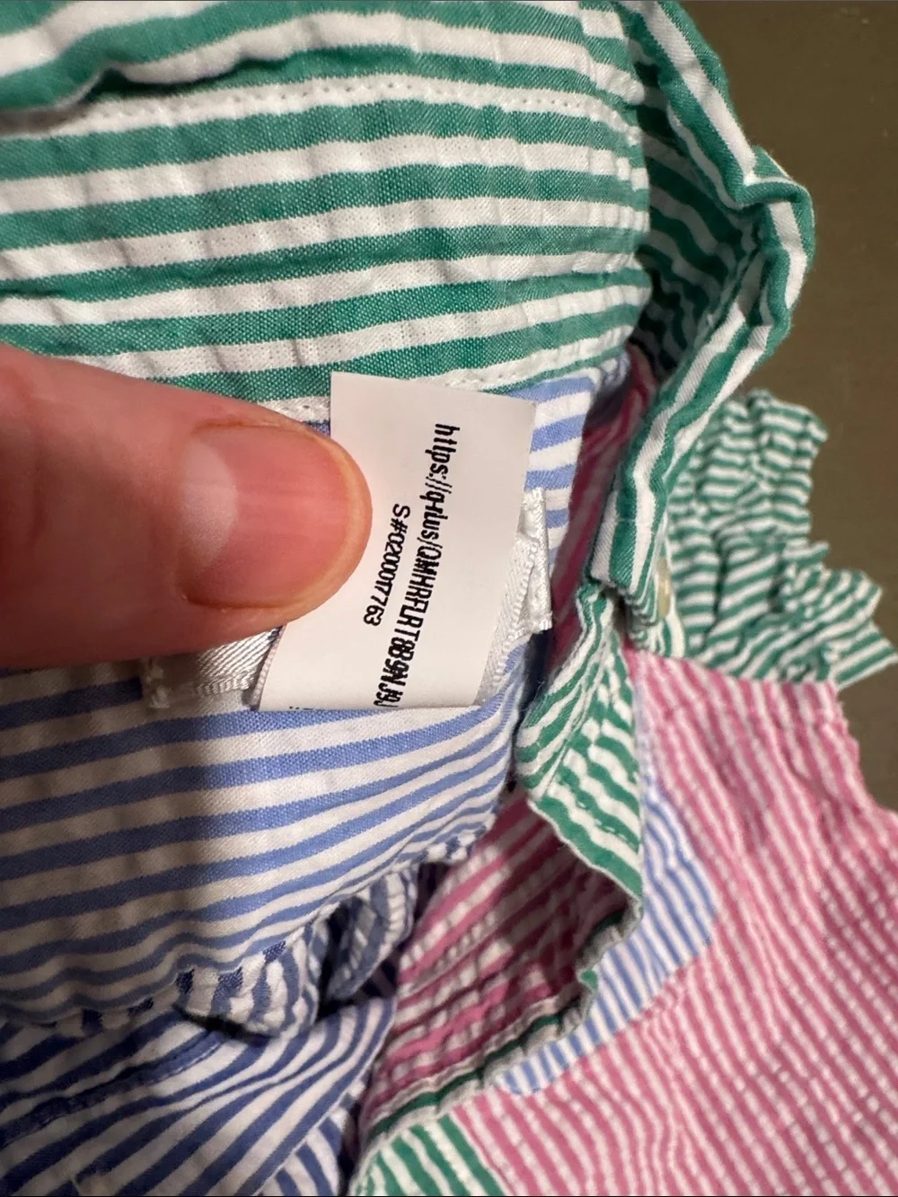 Polo by Ralph Lauren Multicolor Seersucker Striped Button-Down Shirt